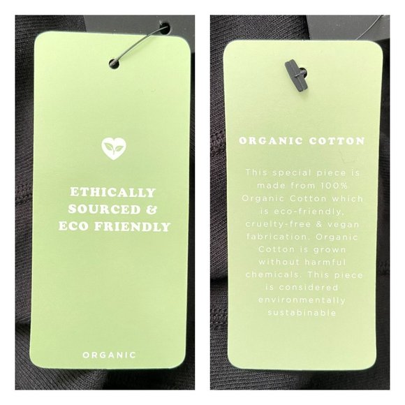 🌸SOLD🌸 NWT NUX | Seams Great Black Long Sleeve Cropped Sweatshirt Hoodie Large - Picture 9 of 9